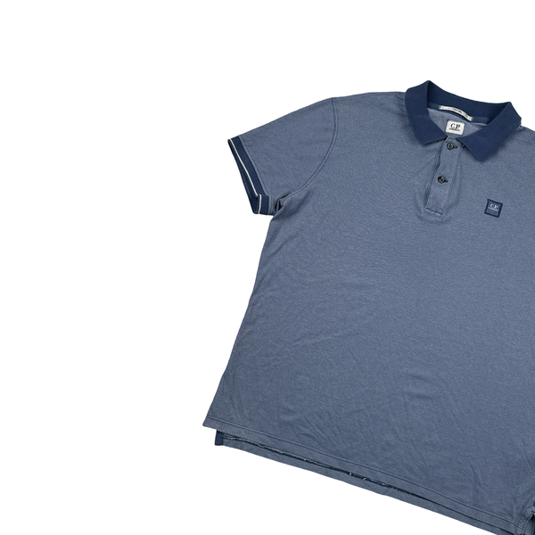 CP Company Blue Cotton Blend Polo Shirt - XL