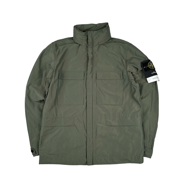 Stone Island 2020 Khaki Micro Reps Field Multi Pocket Jacket - Medium