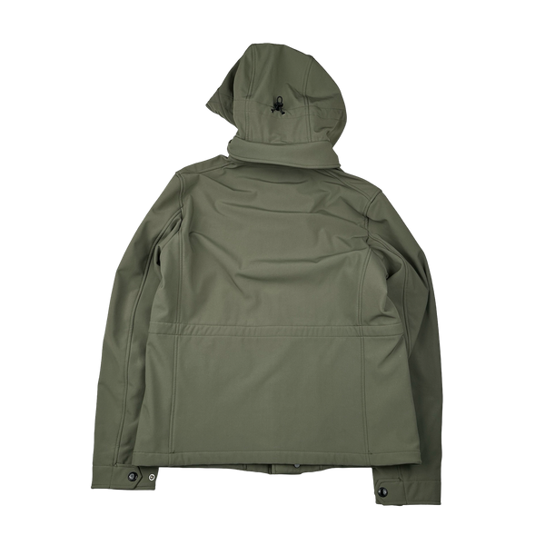 CP Company Khaki Goggle Soft Shell Field Jacket - Large