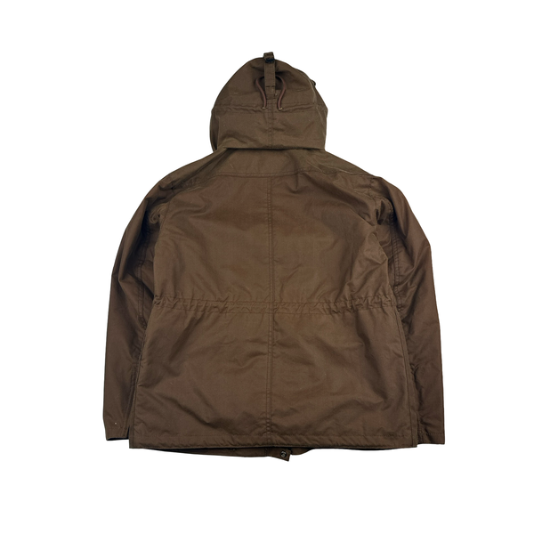 CP Company x Barbour Brown Multi Pocket 500 Mille Waxed Jacket