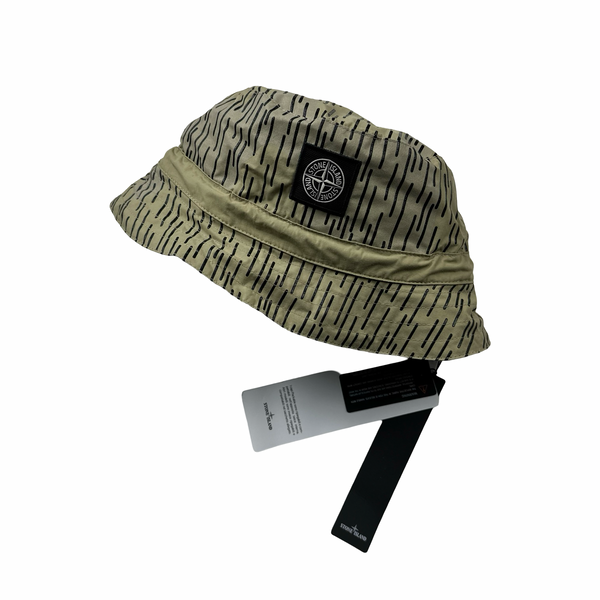 Stone Island 2021 Reflective Rain Camo Bucket Hat - Large