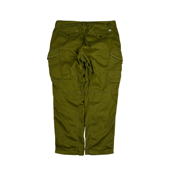 CP Company Green Loose Fit Lens Viewer Cargos - XL