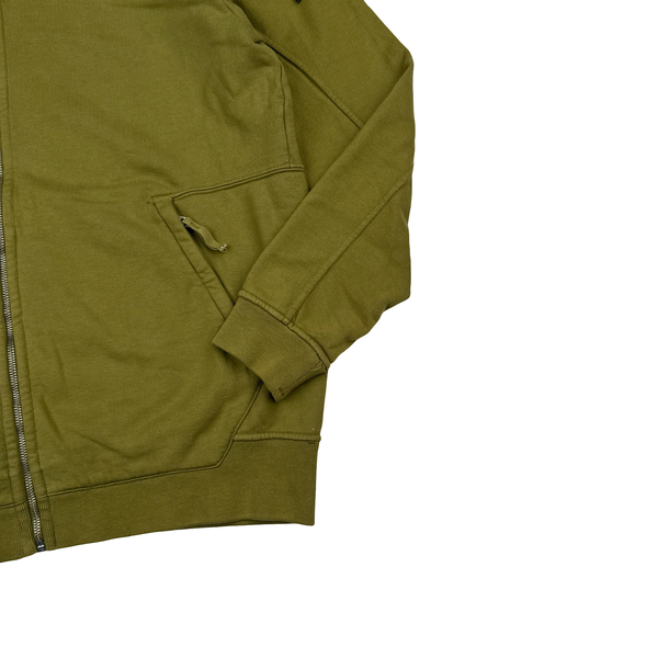 Stone Island 2016 Pistachio Green Zipped Cotton Sweatshirt - Small