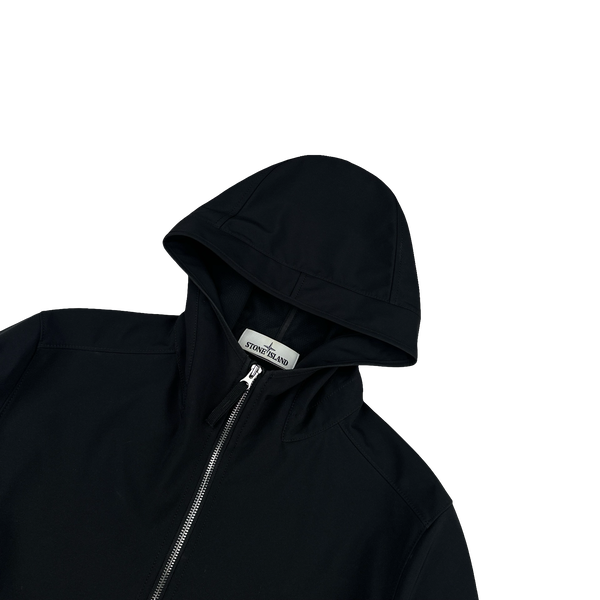 Stone Island 2020 Black Light Soft Shell R Jacket - Medium