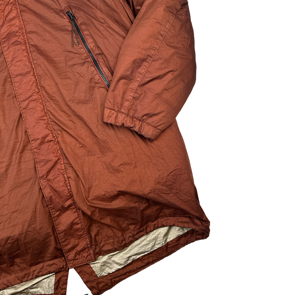 CP Company Burgundy Down Filled Nyfoil Fishtail Parka - XL