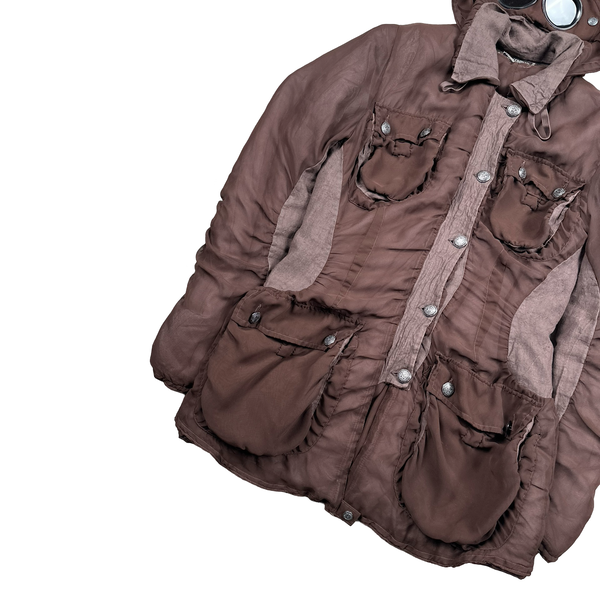 CP Company 2004 Women's Lino Multi Pocket Fitted Goggle Field Jacket - Small