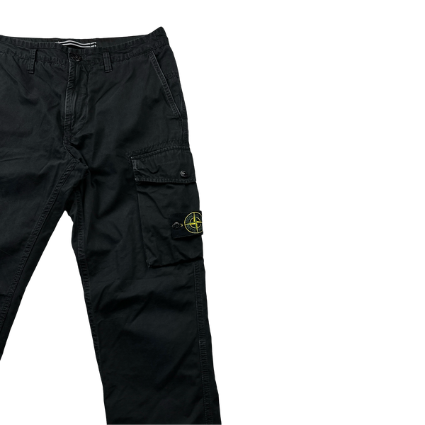 Stone Island Black SL Cotton Cargos - 30"