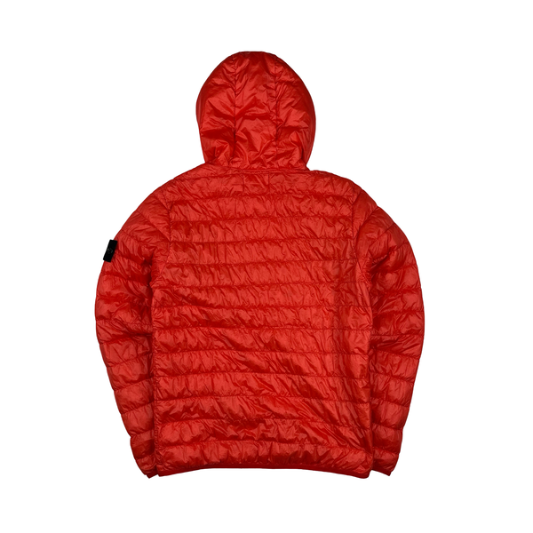 Stone Island 2016 Red Garment Dyed Puffer Jacket Small Mat s Island