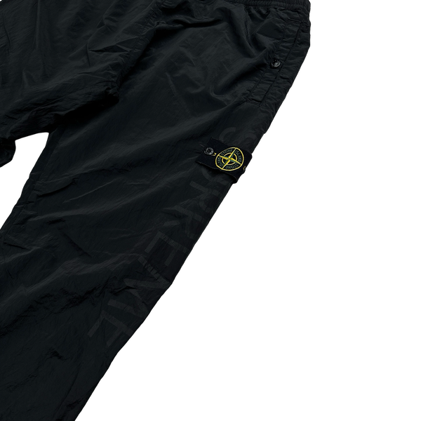 Stone Island x Supreme Black Nylon Metal Trousers - Medium