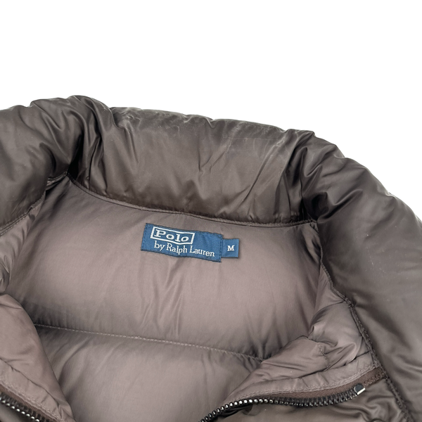 Ralph Lauren Brown Down Puffer Gilet - Medium