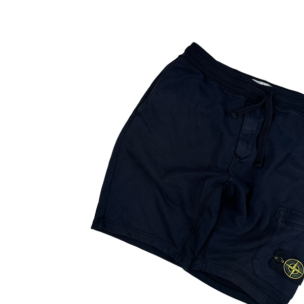 Stone Island 2020 Navy Cotton Shorts - Medium