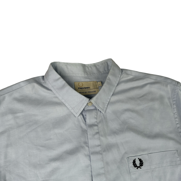 Fred Perry Bradley Wiggins Blue Buttoned Shirt - Large