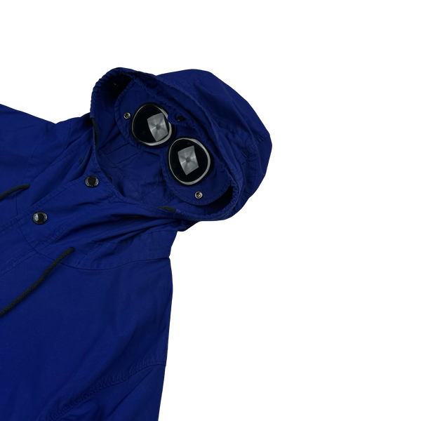 CP Company Blue Micro Kei Long Parka Goggle Jacket - XL