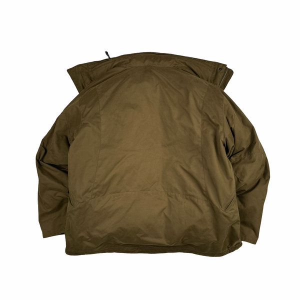 Ralph Lauren Tan 2 in 1 Zip up Puffer Jacket - Large