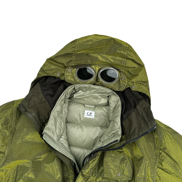 CP Company P.Ri.S.M Green Prismatic Ripstop Membrane Hooded Jacket - Large