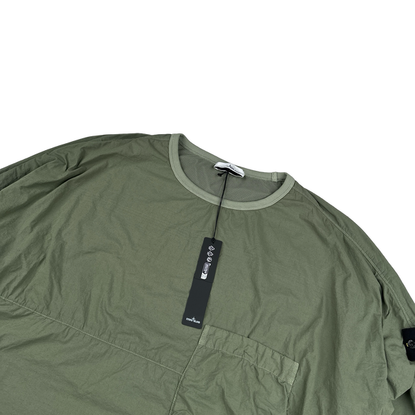 Stone Island 2021 Naslan Light Khaki Multi Pocket Pullover - 3XL