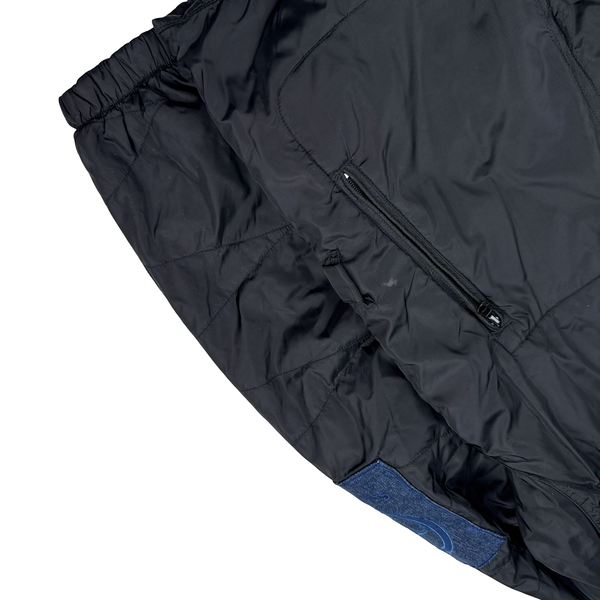 Stone Island Purple/Black 2005 Denims Quilted Reversible Jacket - Medium