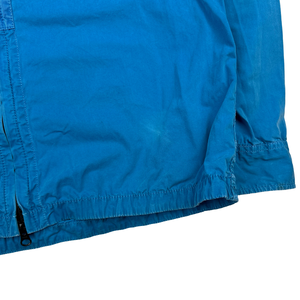 Stone Island 2018 Light Blue Cotton Zipped Overshirt - XL