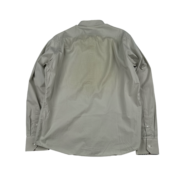 Burberry Grey Button Up Shirt - Large