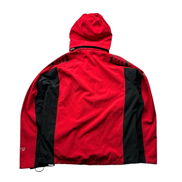 North Face Summit Series Red Waterproof Softshell Gore-Tex Hooded Jacket - Medium