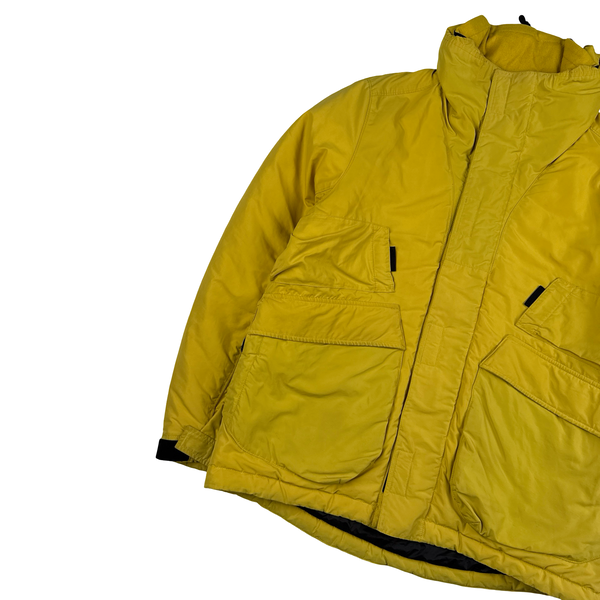 Stone Island 2018 Yellow Micro Reps Primaloft Lined Jacket - Large