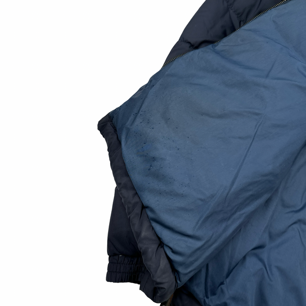 Burberry Navy Nova Check Lined Hooded Jacket - Medium