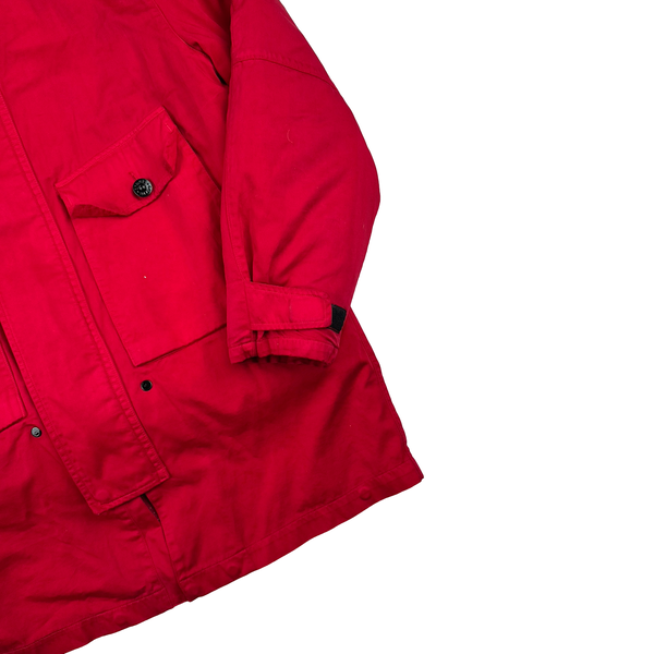 Stone Island Vintage 1998 Red Green Edged Badge Jacket - Medium