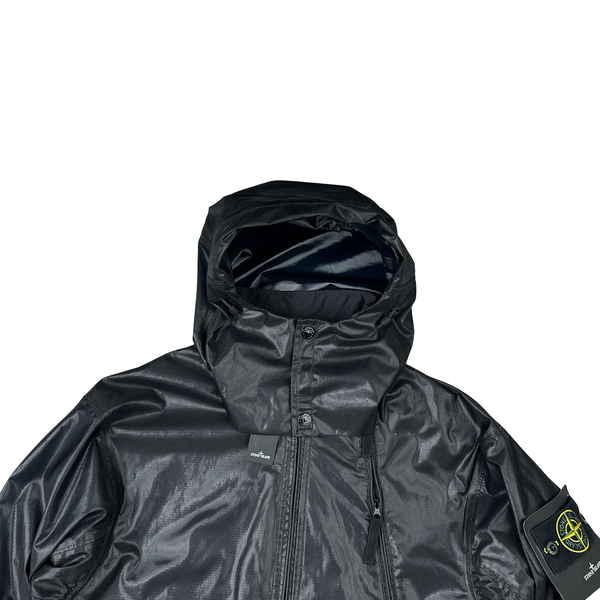 Stone Island 2024 Metallic Run Proof Nylon Mesh Hooded Jacket - Small