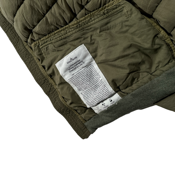 Stone Island 2019 Green Down Filled Loom Woven Puffer Jacket - XXL