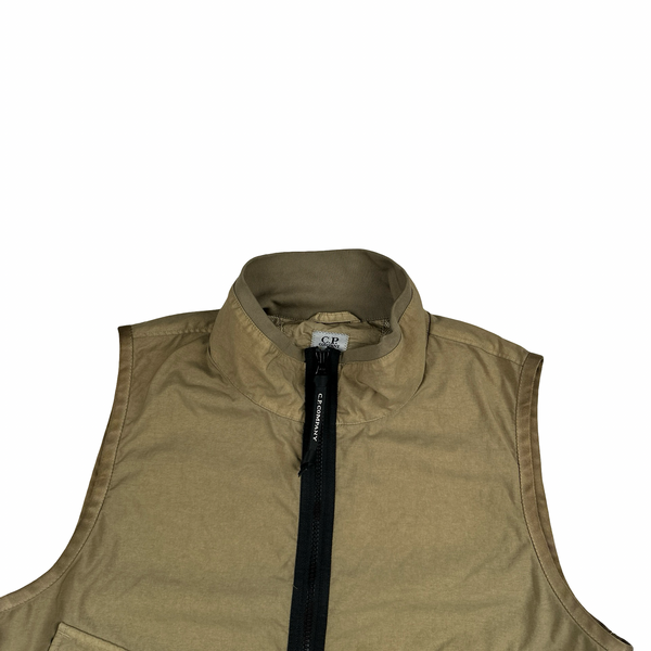 CP Company Khaki Green Taylon P Utility Gilet - Small