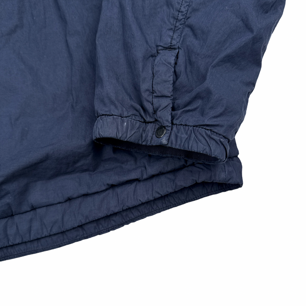 Stone Island 2019 Navy Lined Naslan Light Double Pocket Zipped Overshirt - 3XL