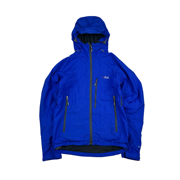 RAB Blue Pertex Vapour-Rise Waterproof Rain Jacket - Small