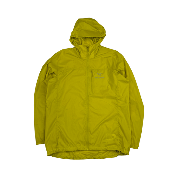 Arcteryx Yellow Squamish Hoody Lightweight Zipped Jacket - Large