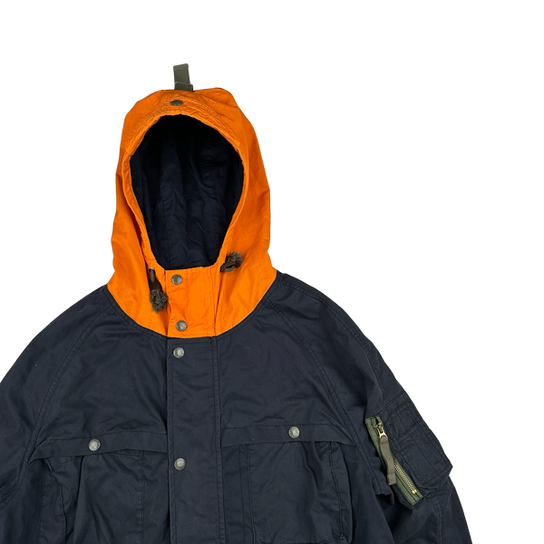Ralph Lauren Denim Supply Navy/Orange Colour Block Jacket - XL