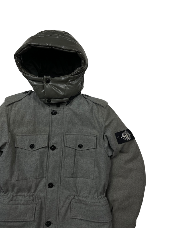 Stone Island 2014 Ice Wool Blend Down Jacket - Medium