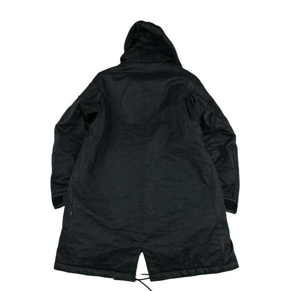 Stone Island 2020 Shadow Rubberized Linen Parka Jacket - Medium
