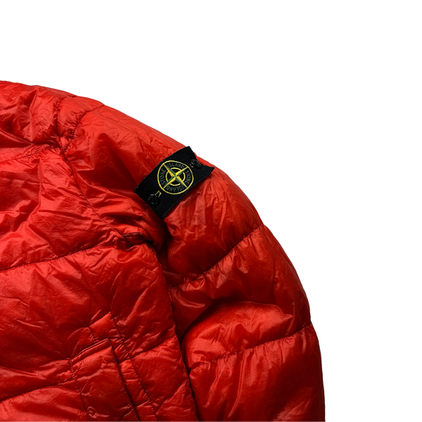 Stone Island 2013 Red Garment Dyed Puffer Jacket - Small