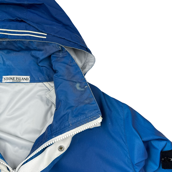 Stone Island 2011 Rare Archive Blue Reflective Jacket - XL