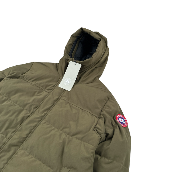 Khaki canada goose jacket deals