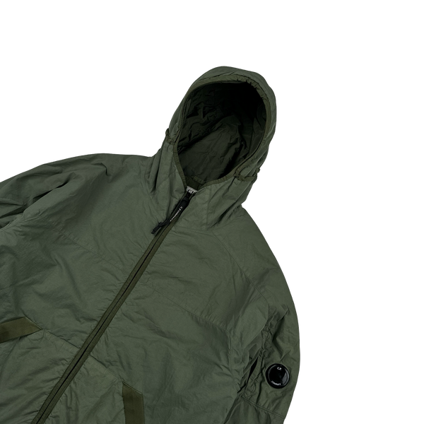 CP Company Dark Green Flatt Nylon Hooded Jacket - XXL