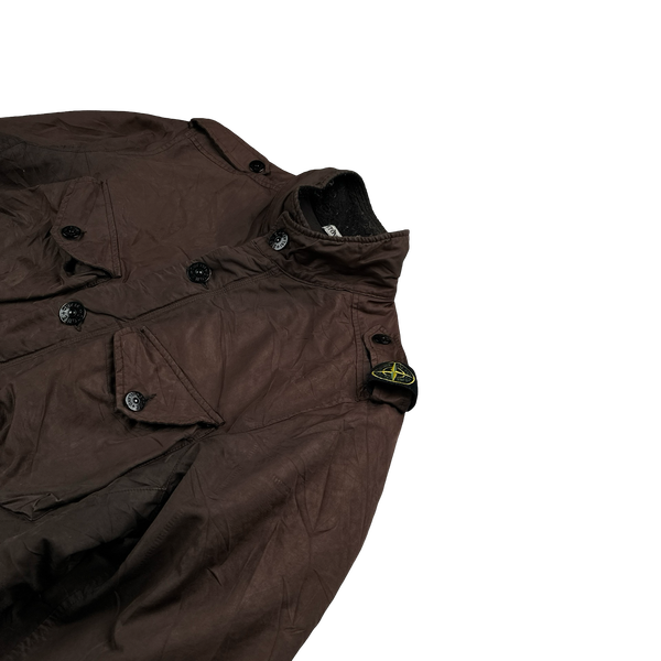 Stone Island 2008 Brown David TC Shoulder Badge Field Jacket - XL