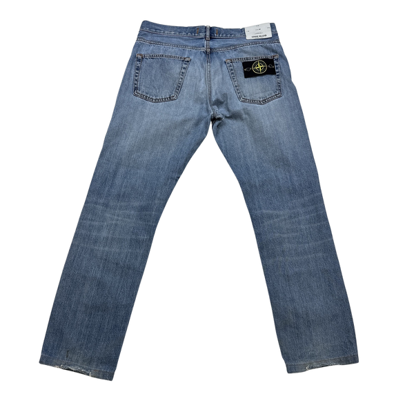 Stone Island 2013 Light Blue Denim Regular Fit Jeans - 32"