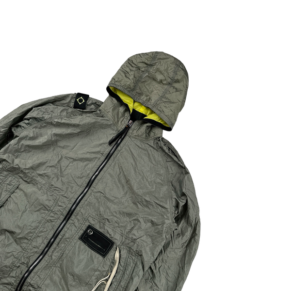 Ma Strum Grey Lightweight Shoulder Badge Jacket - Large