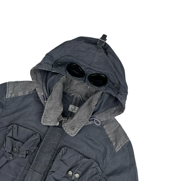 CP Company Purple Chrome Shimmer Goggle Watch Viewer Jacket - Medium