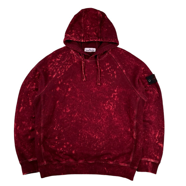 Stone Island 2021 Red Camo OVD Pullover Hoodie -