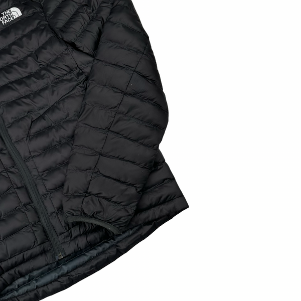 North Face Black Circular Down Hooded Puffer Jacket - Small