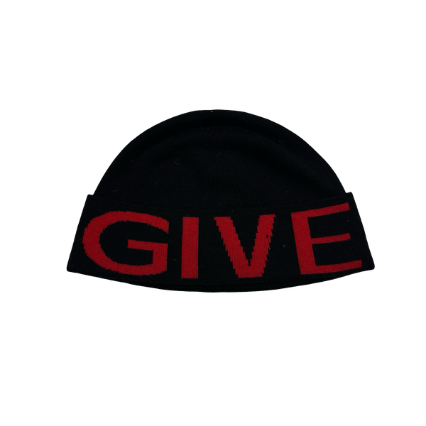 Givenchy Red Spellout Beanie