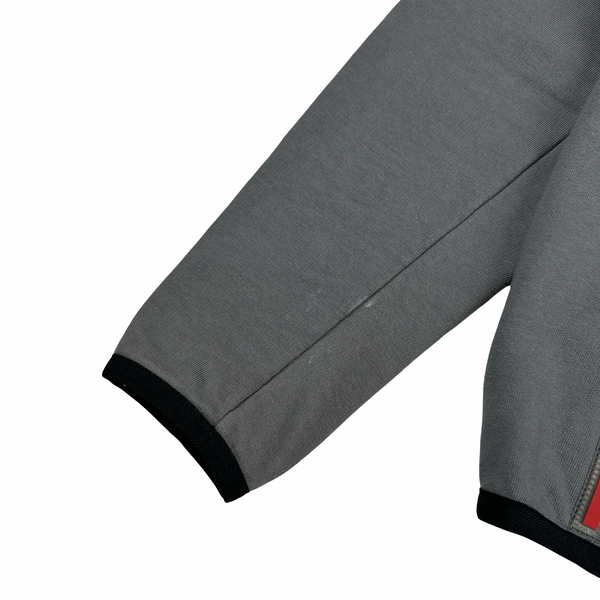 Prada Charcoal Grey Nylon Cotton Crewneck Tracksuit - Large