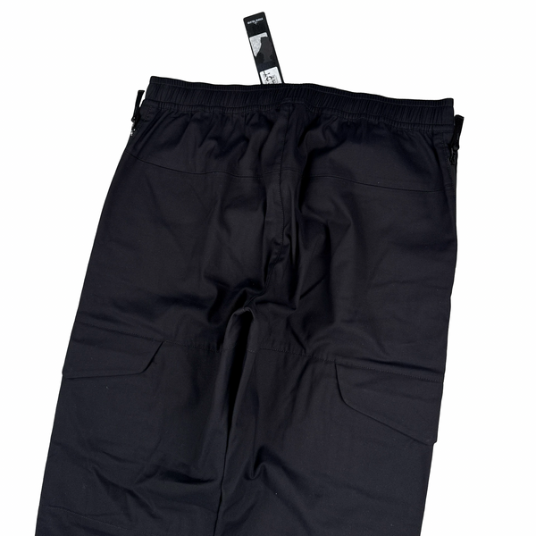 Stone Island 2023 Black Stellina Regular Tapered Cargos - 32"