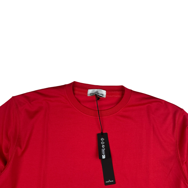 Stone Island 2022 Red Spellout Longsleeve T-Shirt - XXL